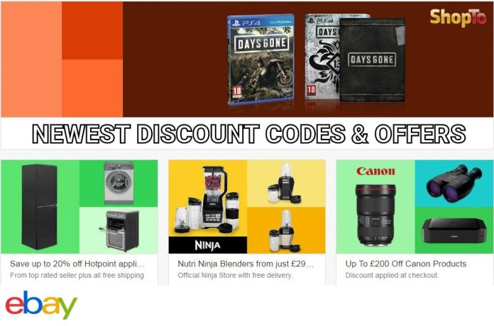 eBay Discount Codes & Offers for UK