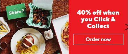Click & Collect Offer - 40% OFF