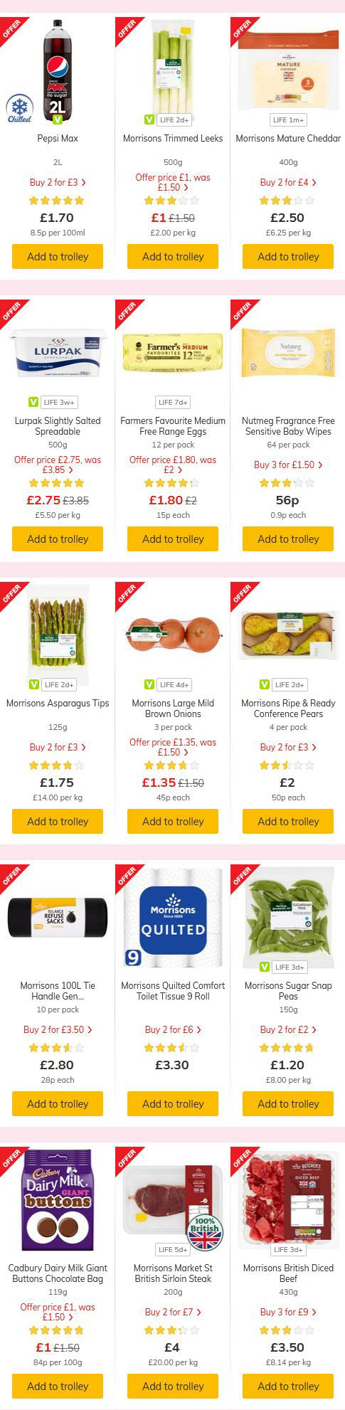 Morrisons offers (2) - 19 May 2020