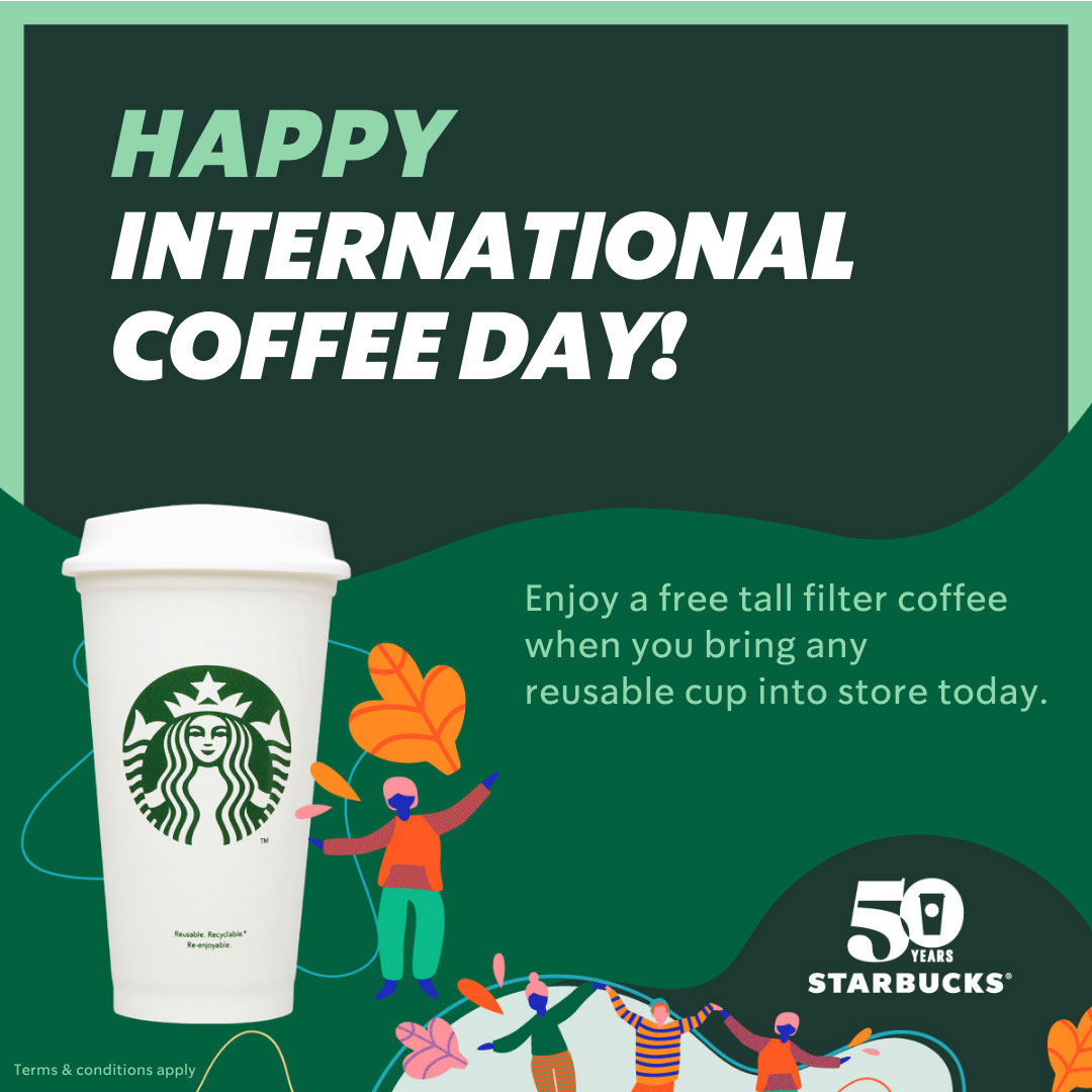 Starbucks International Coffee Day Deal - Free Coffee