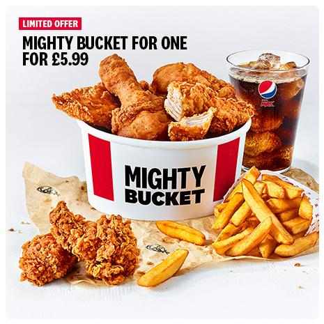 KFC Mighty Bucket for 1 at £5.99